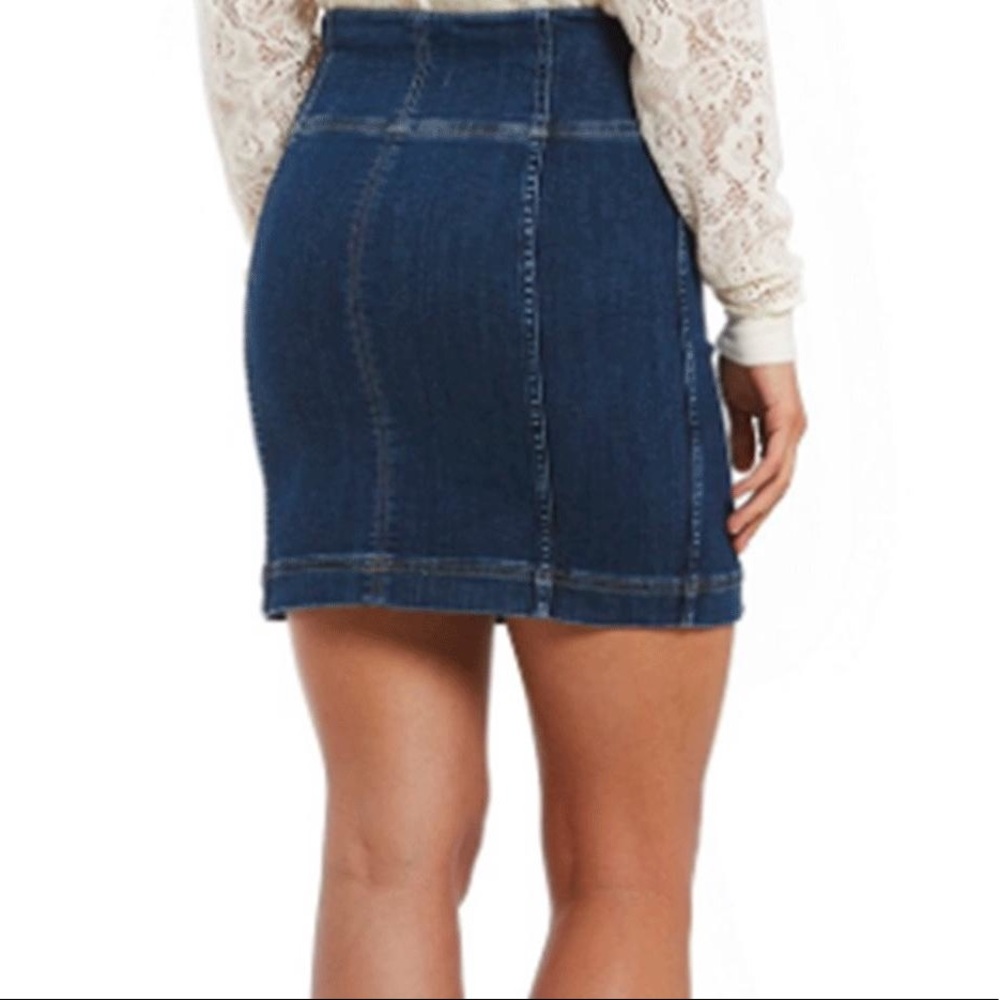 NWT Free People Denim Skirt - Picture 4 of 8